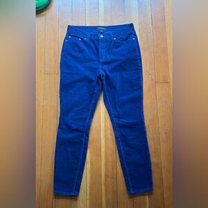 Banana Republic Women's Blue Corduroy Skinny Jeans